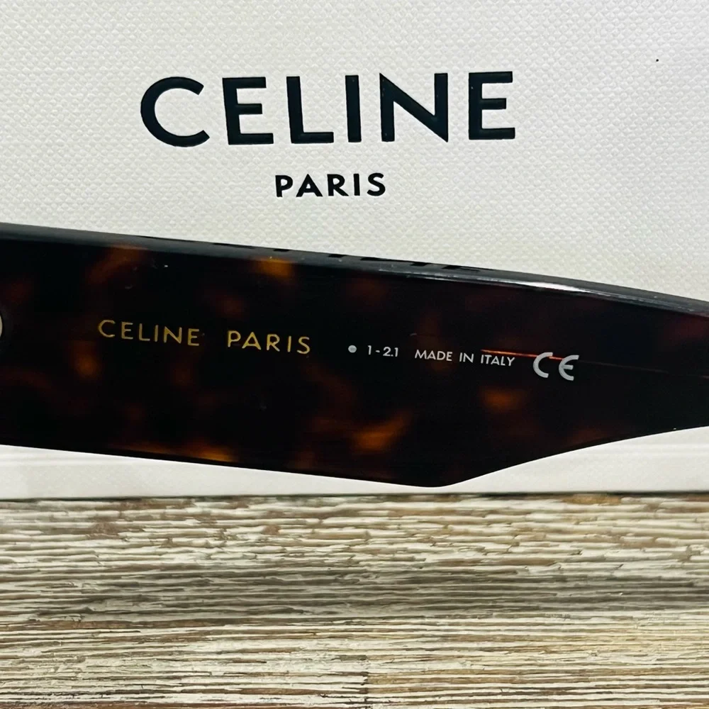 Celine Tortoise Shell Sunglasses - Picture 5 of 16